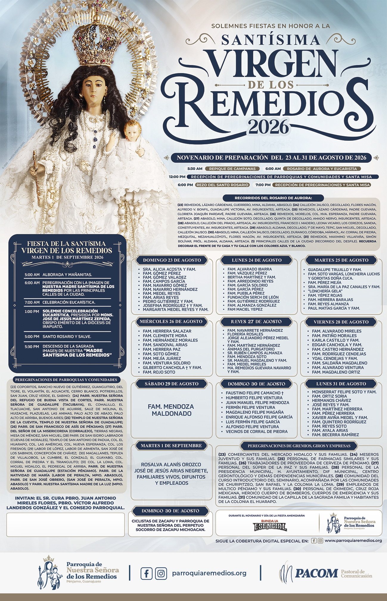 Programa oficial de las Solemnes Fiestas 2026